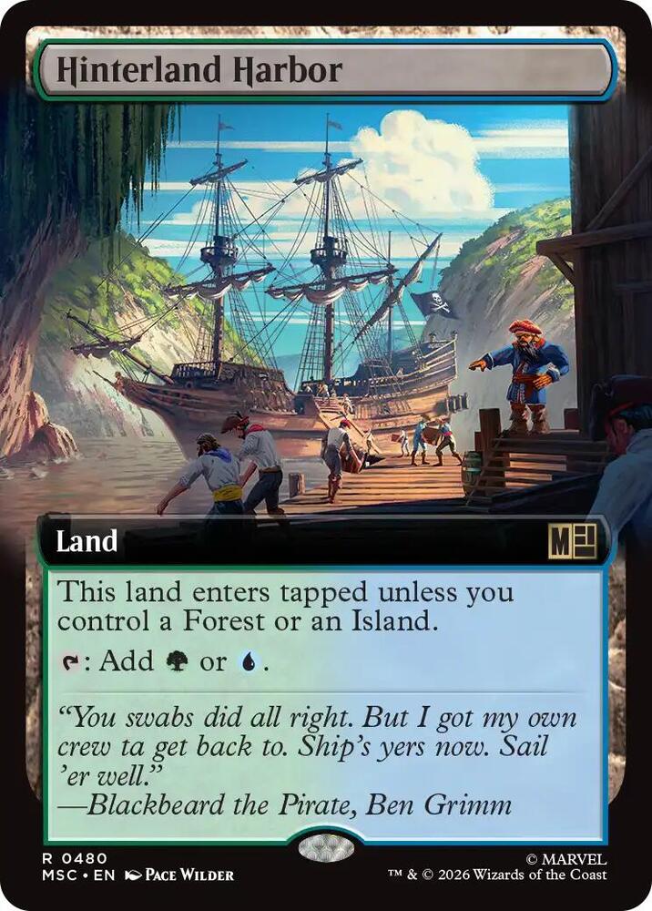 Hinterland Harbor Extended Art 480 (Commander: Marvel Super Heroes)  - Extended Art | Good Games Morley