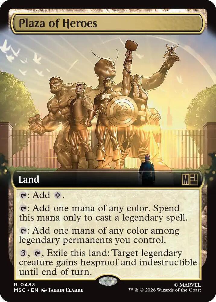 Plaza of Heroes Extended Art 483 (Commander: Marvel Super Heroes)  - Extended Art  | Good Games Morley