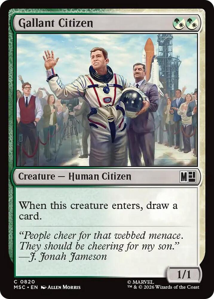 Gallant Citizen 820 (Commander: Marvel Super Heroes)  - Foil | Good Games Morley