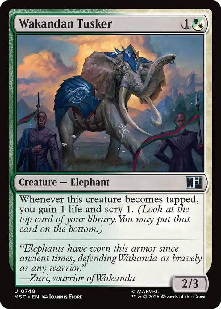 Wakandan Tusker 748 (Commander: Marvel Super Heroes)  - Foil | Good Games Morley