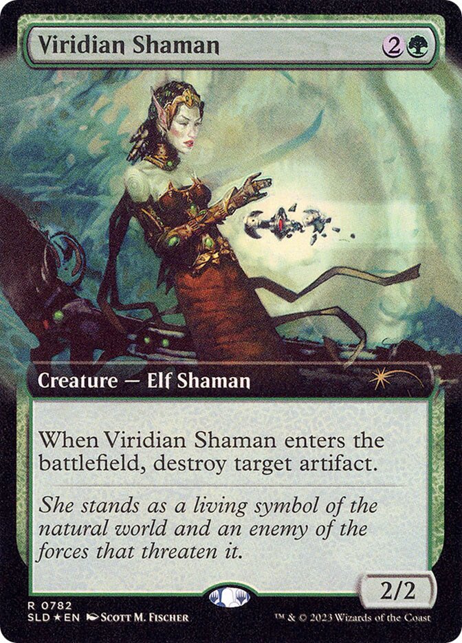 Viridian Shaman 782/1 (Secret Lair Drop Series)  - Extended Art Foil | Good Games Morley