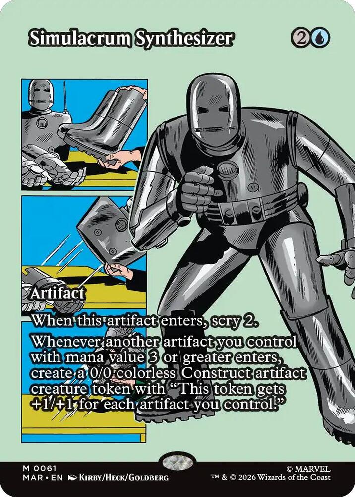 Simulacrum Synthesizer 61 (Marvel Universe Eternal-Legal)  - Borderless Foil | Good Games Morley