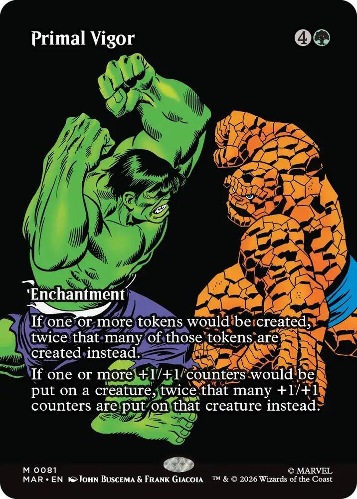 Primal Vigor 81 (Marvel Universe Eternal-Legal)  - Borderless Foil | Good Games Morley