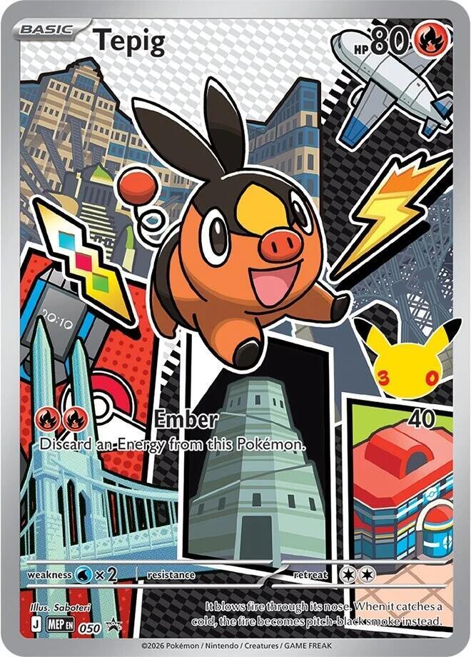 Tepig 050 (ME: Mega Evolution Promo)  - Holofoil | Good Games Morley