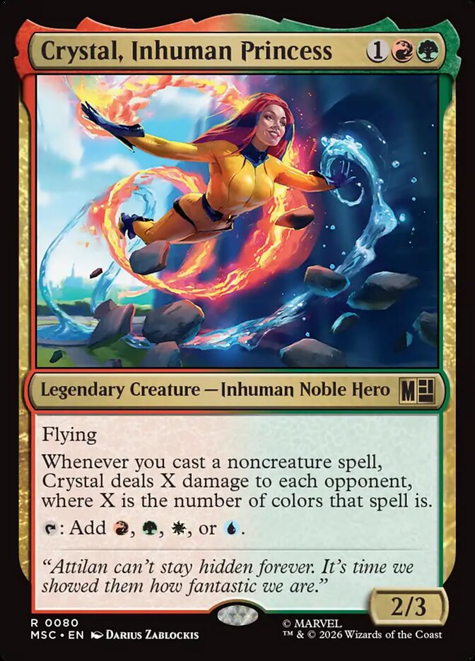 Crystal, Inhuman Princess 80 (Commander: Marvel Super Heroes)  - Surge Foil | Good Games Morley