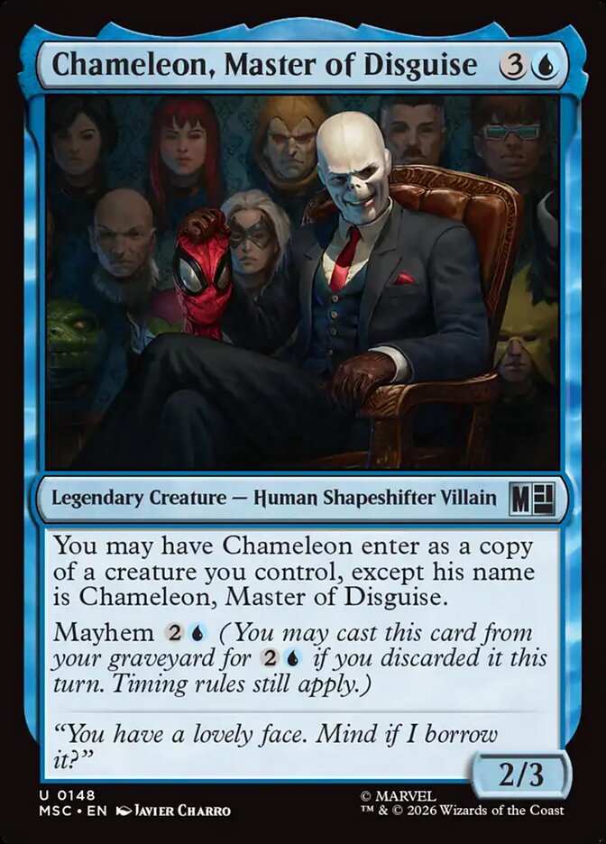 Chameleon, Master of Disguise 148 (Commander: Marvel Super Heroes)  - Surge Foil | Good Games Morley