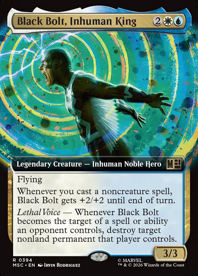 Black Bolt Inhuman King Extended Art 394 (Commander: Marvel Super Heroes)  - Extended Art | Good Games Morley