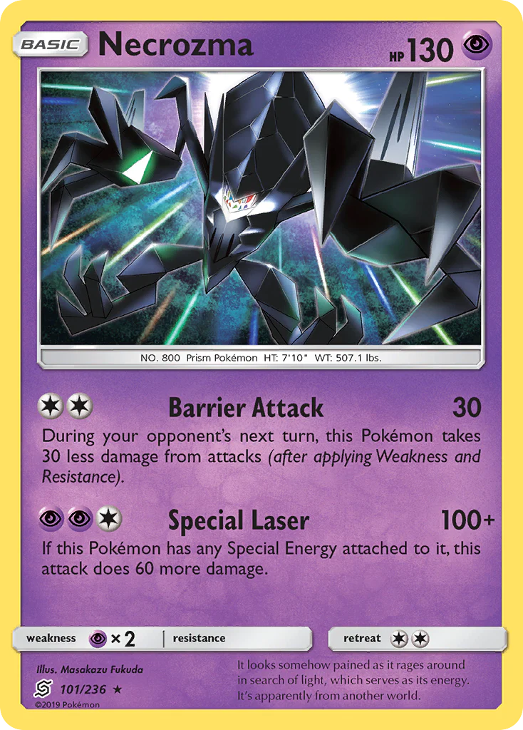 Necrozma 101/236 (Deck Exclusives)  - Cracked Ice Holofoil | Good Games Morley