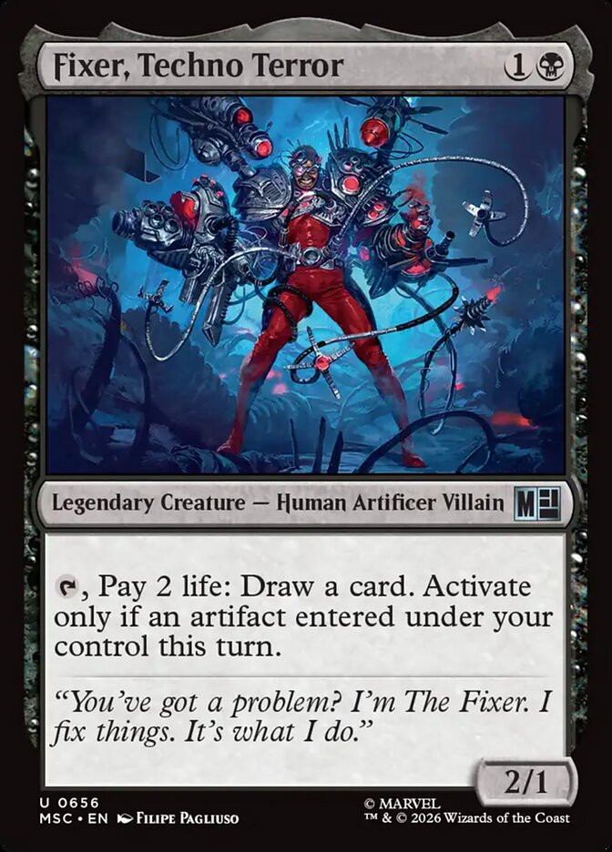 Fixer, Techno Terror 656 (Commander: Marvel Super Heroes)  - Foil | Good Games Morley