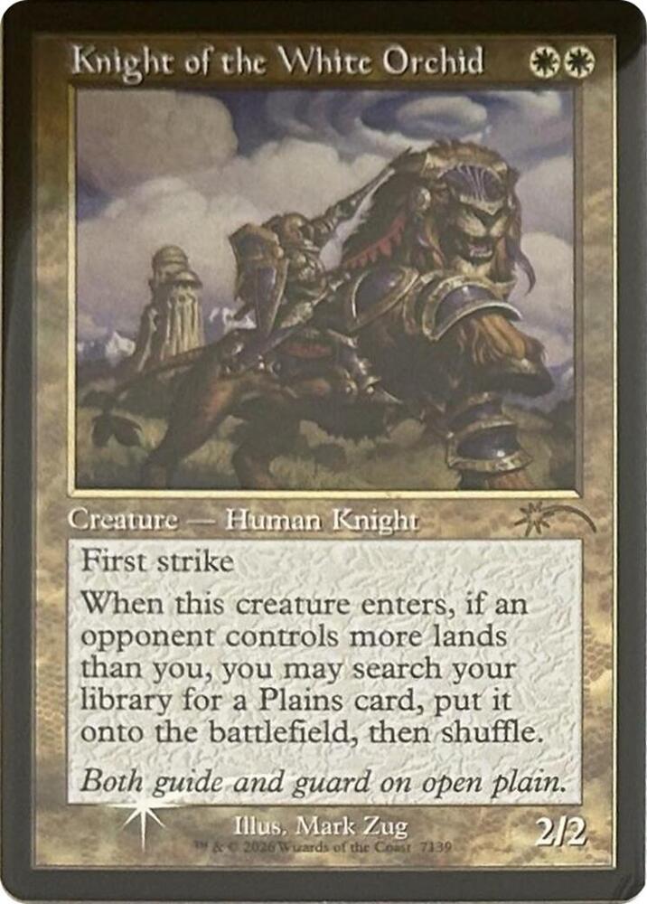 Knight of the White Orchid Retro Frame 7139 (Secret Lair Drop Series)  - Foil | Good Games Morley