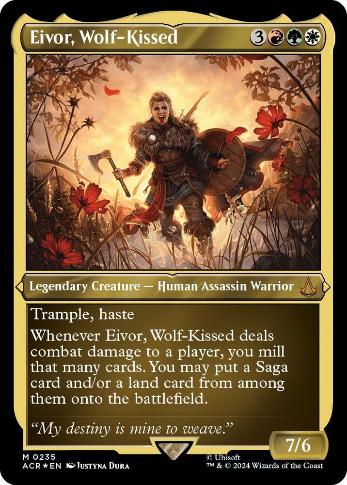 Eivor Wolf Kissed Foil Etched 235 (Universes Beyond: Assassin's Creed)  - Foil | Good Games Morley
