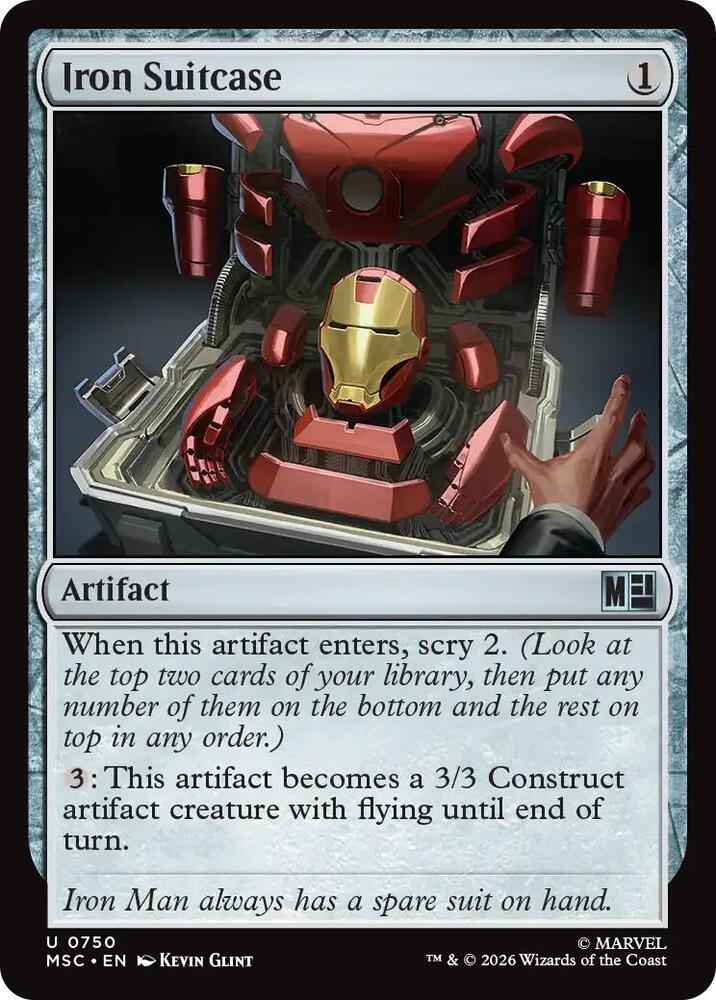Iron Suitcase 750 (Commander: Marvel Super Heroes)  - Foil | Good Games Morley