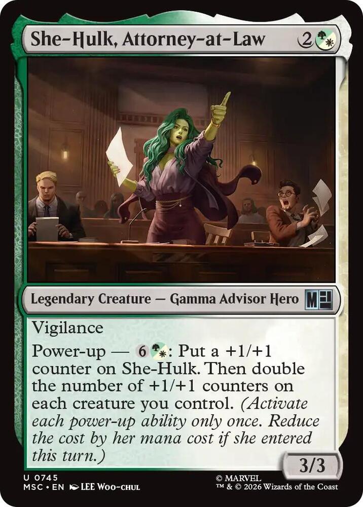 She-Hulk, Attorney-at-Law 745 (Commander: Marvel Super Heroes)  - Foil | Good Games Morley