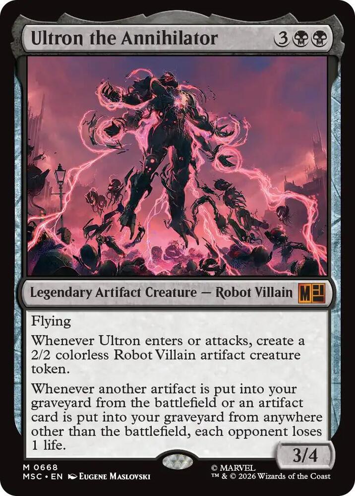 Ultron the Annihilator 668 (Commander: Marvel Super Heroes)  - Foil | Good Games Morley