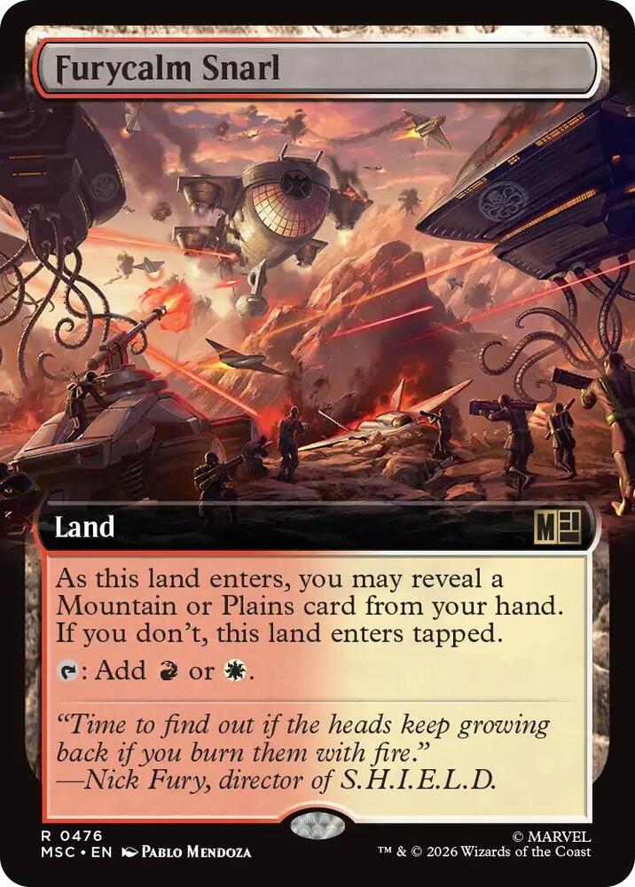 Furycalm Snarl Extended Art 476 (Commander: Marvel Super Heroes)  | Good Games Morley