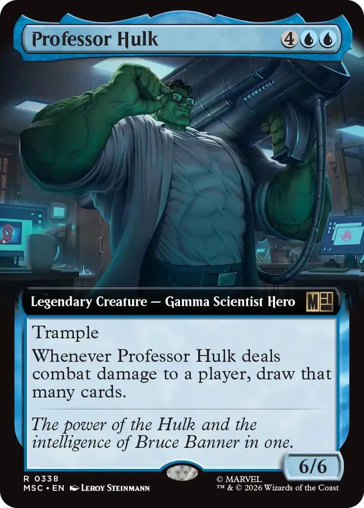 Professor Hulk Extended Art 338 (Commander: Marvel Super Heroes)  - Foil | Good Games Morley
