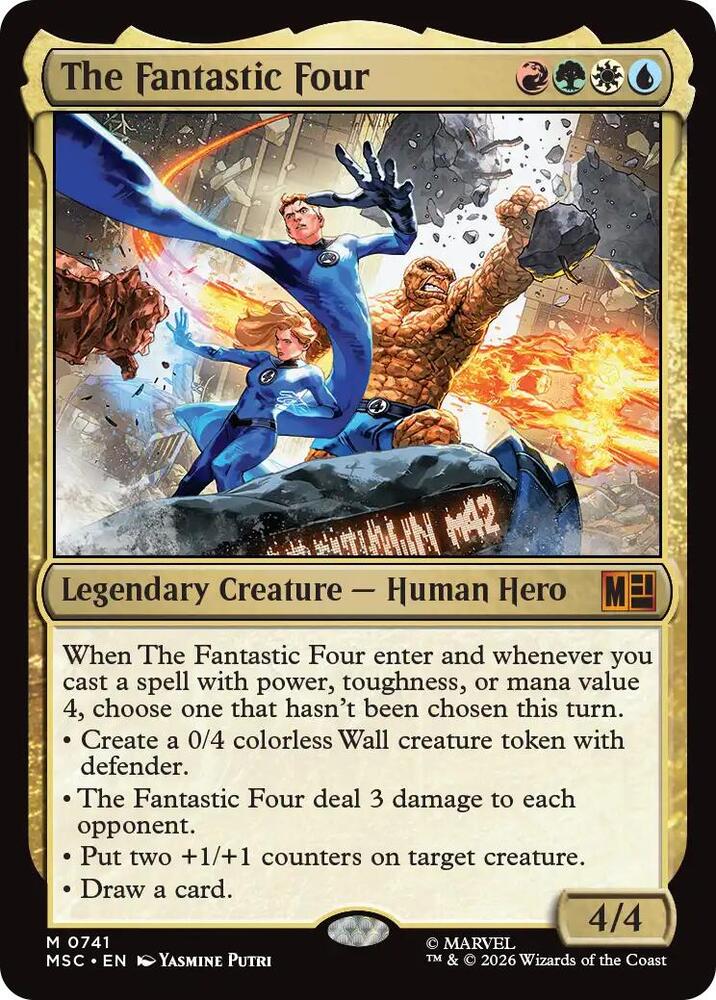 The Fantastic Four 741 (Commander: Marvel Super Heroes)  - Foil | Good Games Morley