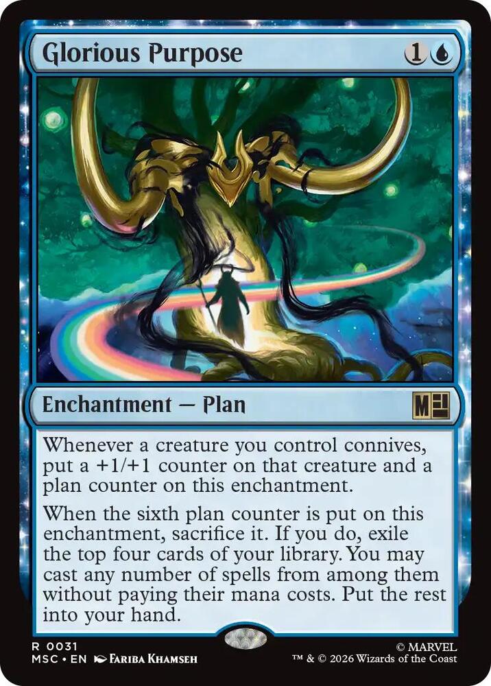 Glorious Purpose Surge Foil 31 (Commander: Marvel Super Heroes)  - Foil | Good Games Morley