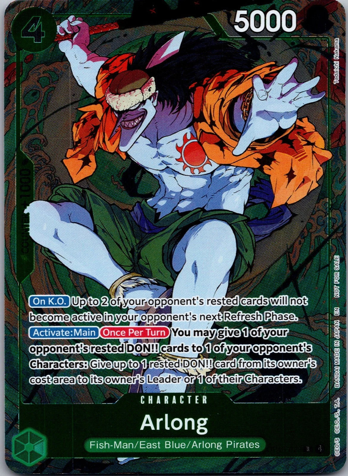 Arlong (Dash Pack) OP15-023 (Adventure on Kami's Island)  - Foil | Good Games Morley