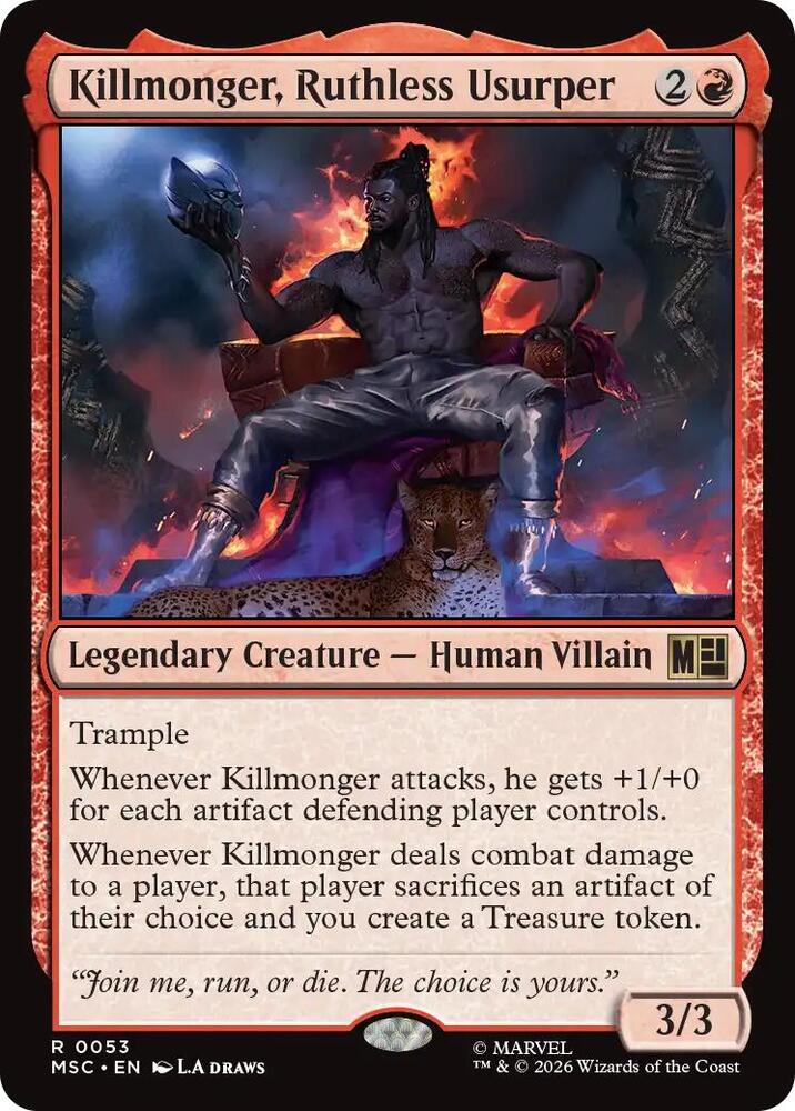 Killmonger Ruthless Usurper Surge Foil 53 (Commander: Marvel Super Heroes)  - Foil | Good Games Morley