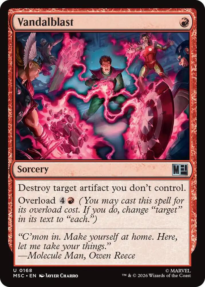 Vandalblast 168 (Commander: Marvel Super Heroes)  - Surge Foil | Good Games Morley