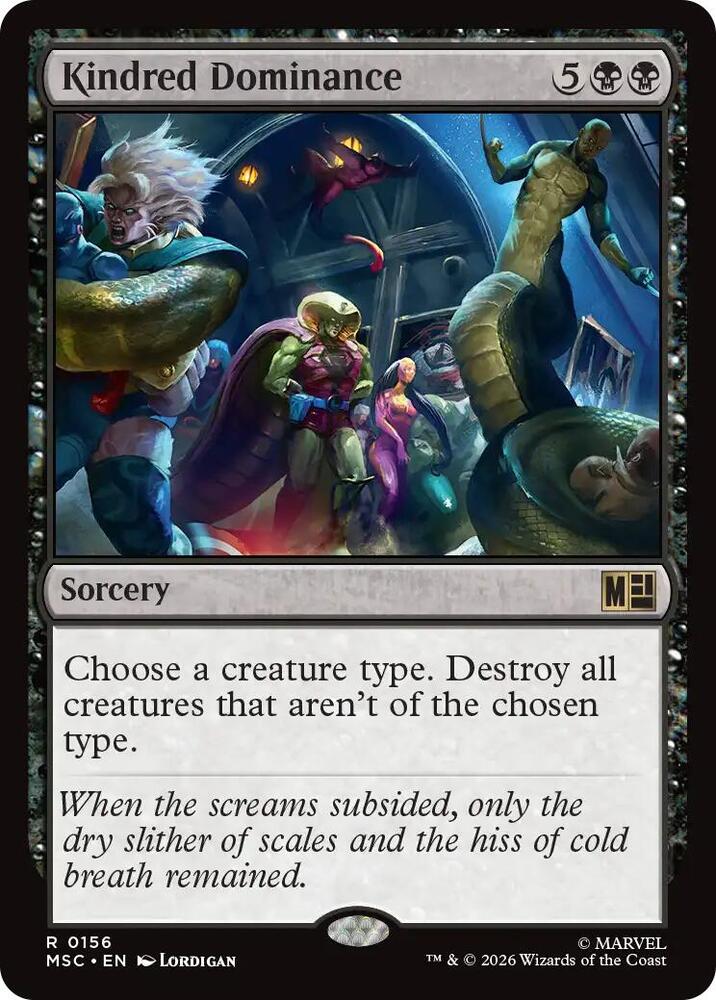 Kindred Dominance Surge Foil 156 (Commander: Marvel Super Heroes)  - Foil | Good Games Morley