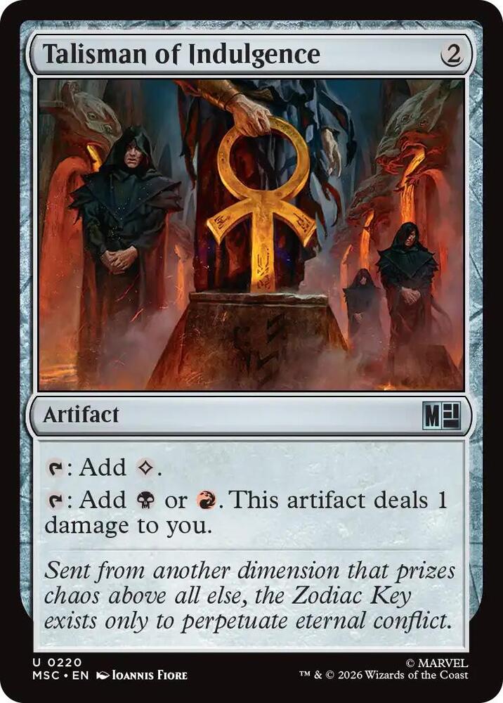 Talisman of Indulgence 220 (Commander: Marvel Super Heroes)  - Surge Foil | Good Games Morley