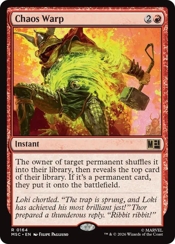 Chaos Warp Surge Foil 164 (Commander: Marvel Super Heroes)  - Foil | Good Games Morley
