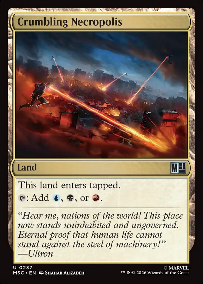Crumbling Necropolis 237 (Commander: Marvel Super Heroes)  - Foil | Good Games Morley
