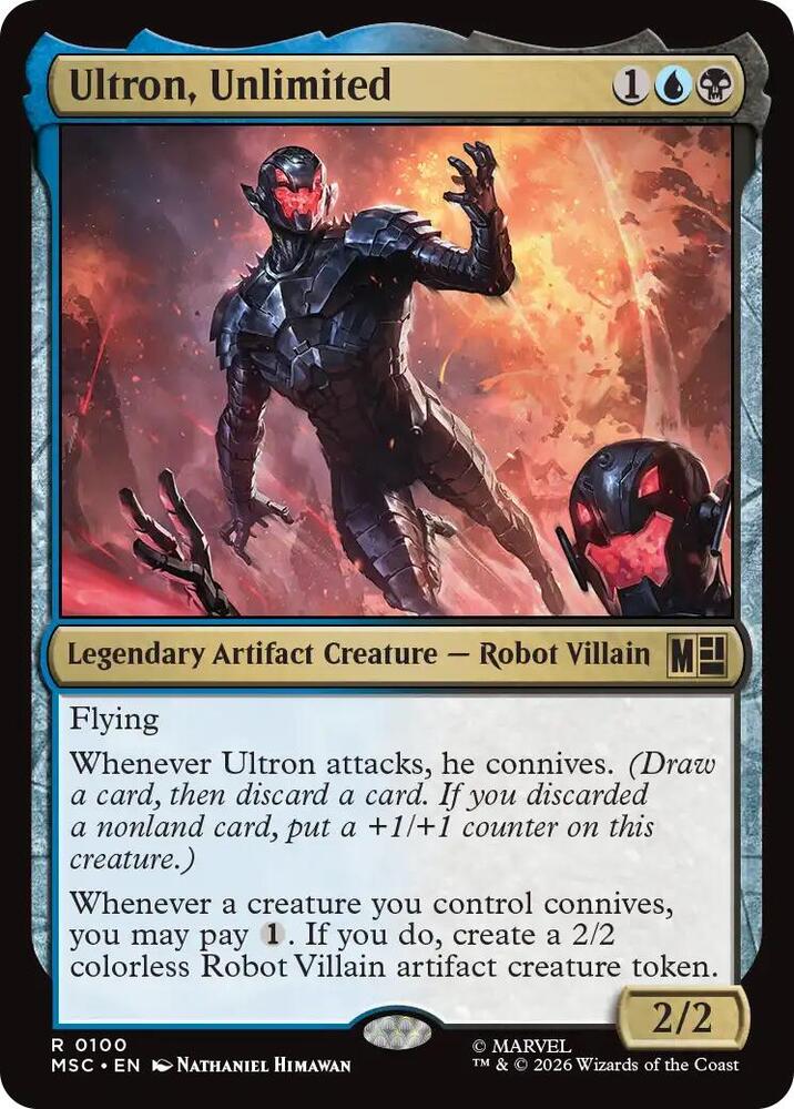 Ultron Unlimited Surge Foil 100 (Commander: Marvel Super Heroes)  - Foil | Good Games Morley