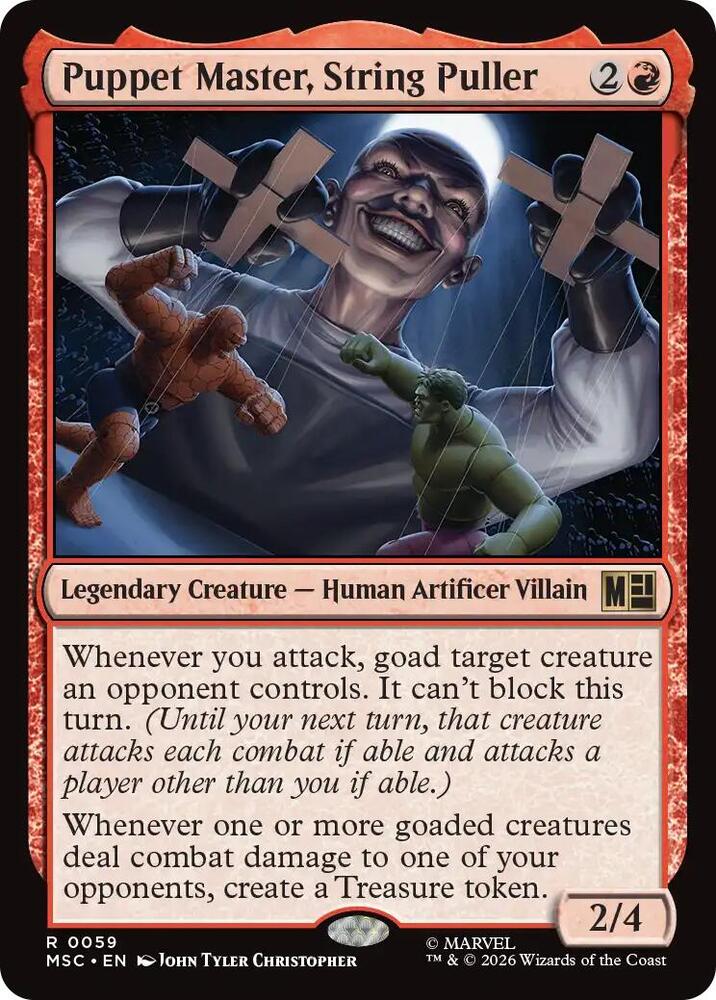 Puppet Master String Puller Surge Foil 59 (Commander: Marvel Super Heroes)  - Foil | Good Games Morley
