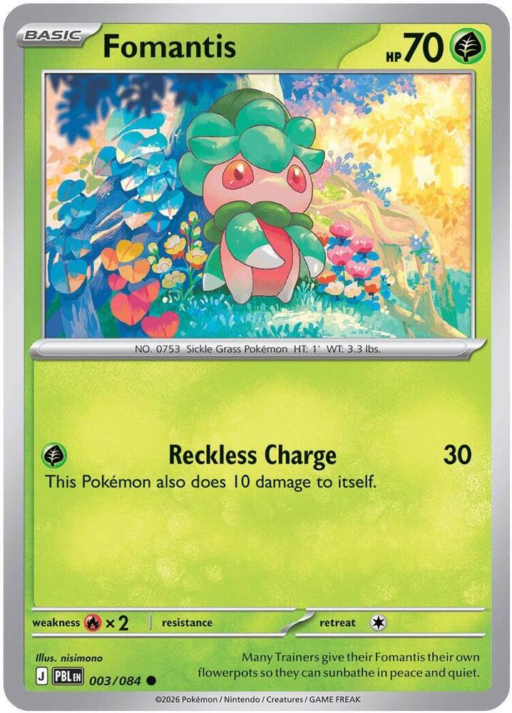 Fomantis 003/084 (ME05: Pitch Black)  - Reverse Holofoil | Good Games Morley