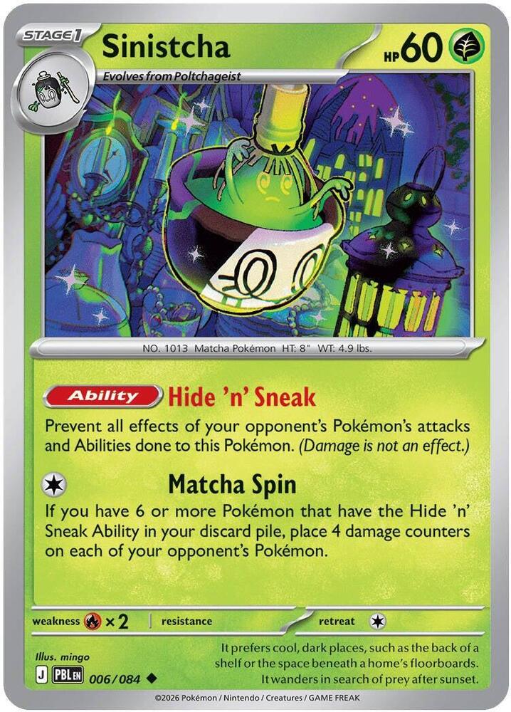 Sinistcha 006/084 (ME05: Pitch Black)  - Reverse Holofoil | Good Games Morley