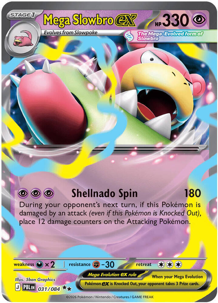 Mega Slowbro ex 031/084 (ME05: Pitch Black)  - Holofoil | Good Games Morley