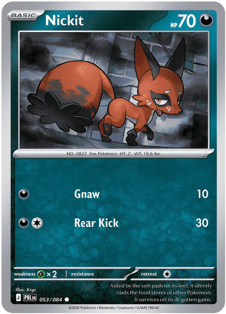 Nickit 053/084 (ME05: Pitch Black)  - Reverse Holofoil | Good Games Morley