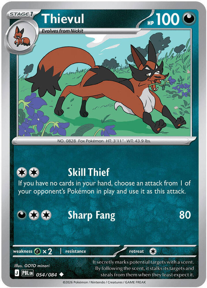 Thievul 054/084 (ME05: Pitch Black)  - Reverse Holofoil | Good Games Morley