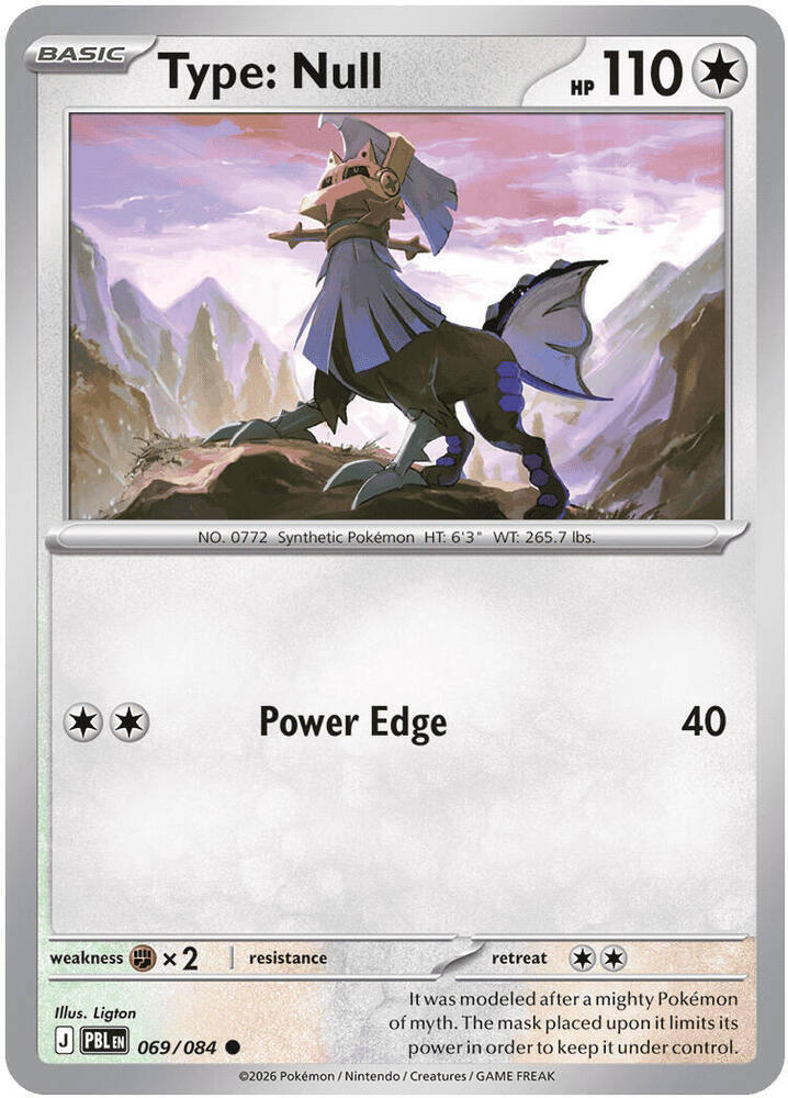Type Null 069/084 (ME05: Pitch Black)  - Reverse Holofoil | Good Games Morley