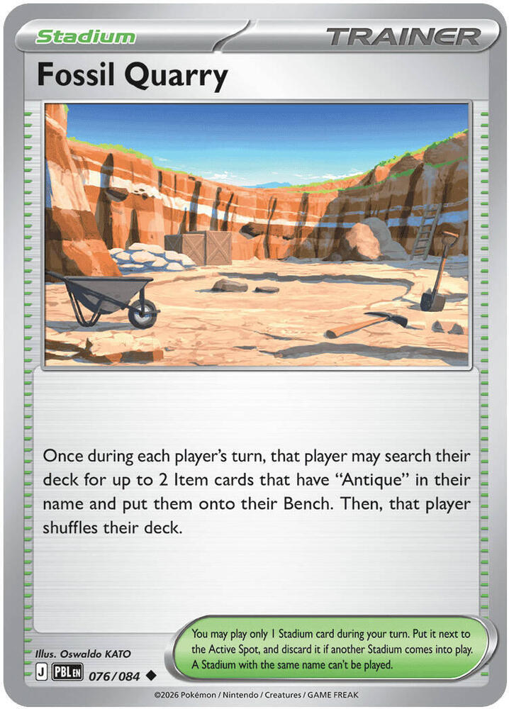 Fossil Quarry 076/084 (ME05: Pitch Black)  - Reverse Holofoil | Good Games Morley