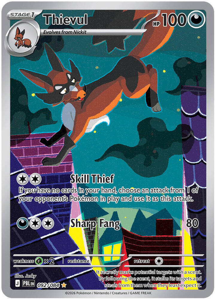Thievul 092/084 (ME05: Pitch Black)  - Holofoil | Good Games Morley