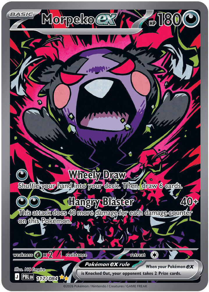 Morpeko ex 117/084 (ME05: Pitch Black)  - Holofoil | Good Games Morley