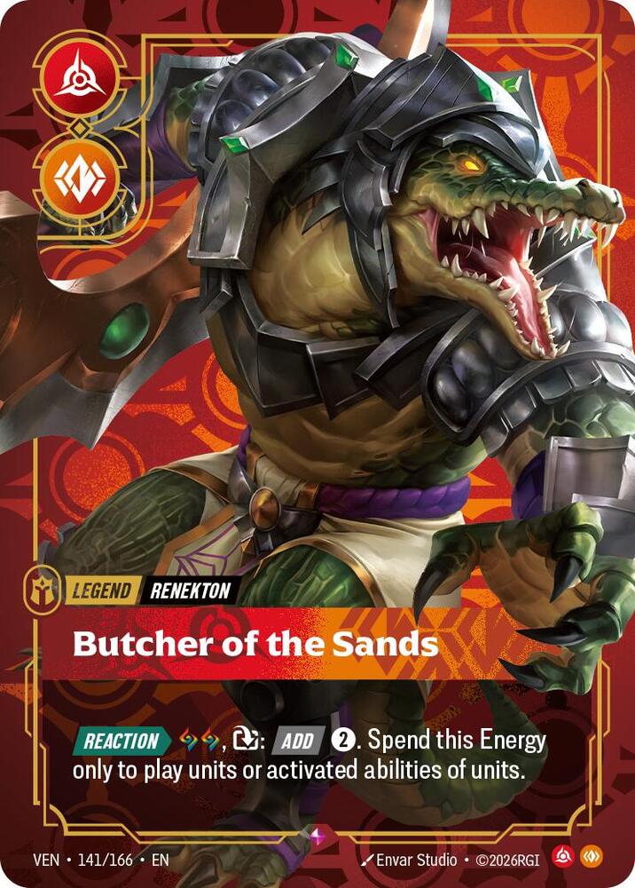 Renekton - Butcher of the Sands 141/166 (Vendetta)  - Foil | Good Games Morley