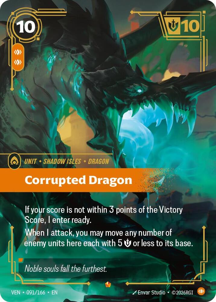 Corrupted Dragon 091/166 (Vendetta)  - Foil | Good Games Morley
