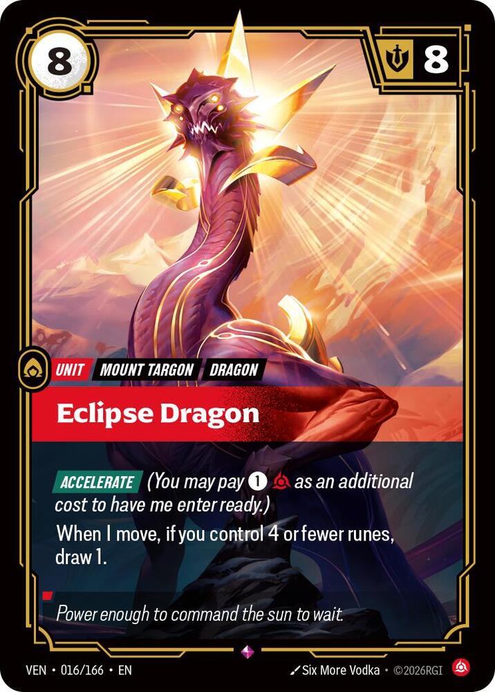 Eclipse Dragon 016/166 (Vendetta)  - Foil | Good Games Morley