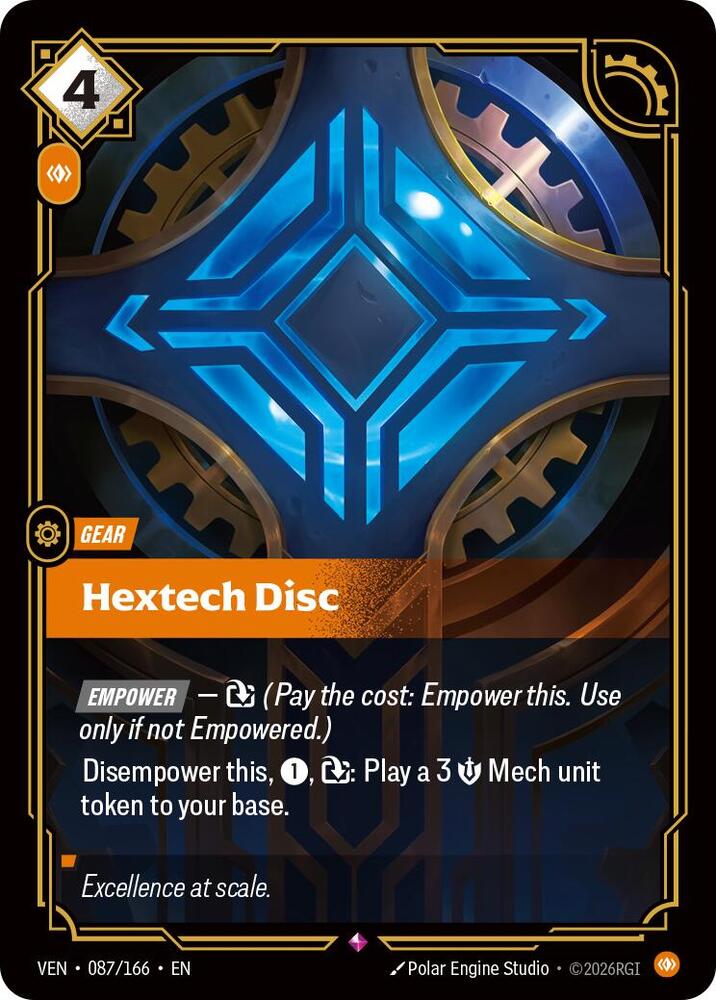 Hextech Disc 087/166 (Vendetta)  - Foil | Good Games Morley