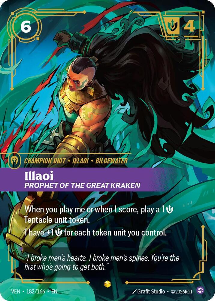 Illaoi - Prophet of the Great Kraken 182/166 (Vendetta)  - Foil | Good Games Morley