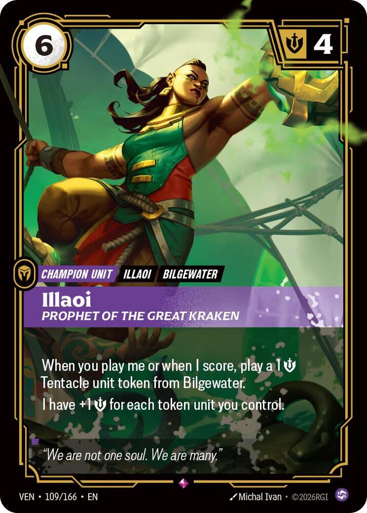Illaoi - Prophet of the Great Kraken 109/166 (Vendetta)  - Foil | Good Games Morley