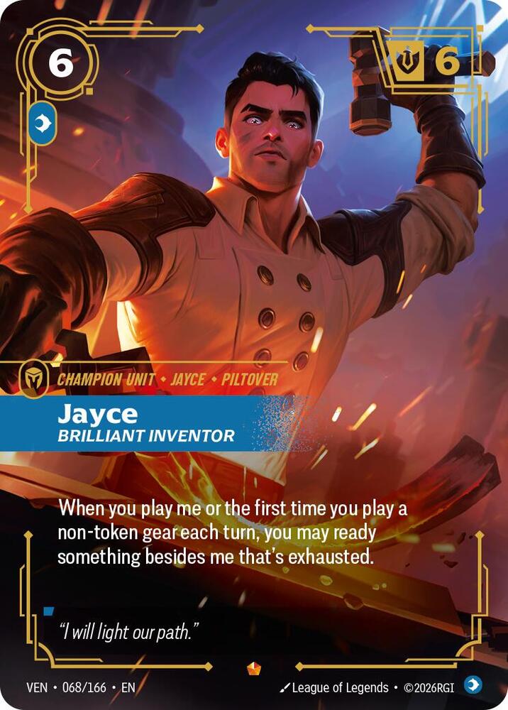 Jayce - Brilliant Inventor 068/166 (Vendetta)  - Foil | Good Games Morley