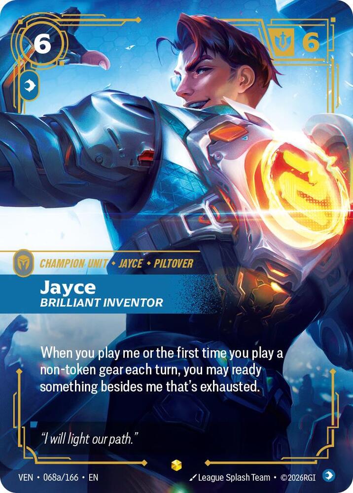 Jayce - Brilliant Inventor 068a/166 (Vendetta)  - Foil | Good Games Morley