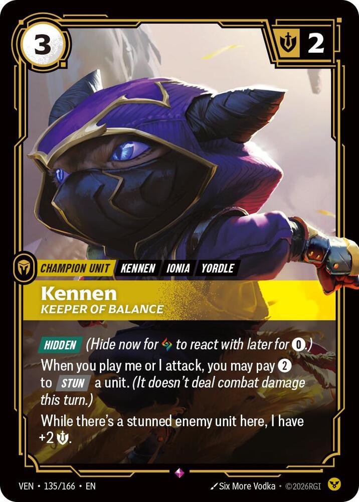 Kennen - Keeper of Balance 135/166 (Vendetta)  - Foil | Good Games Morley