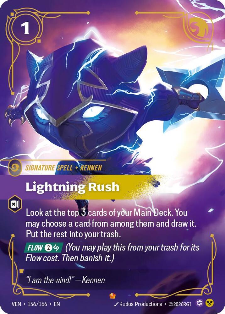 Lightning Rush 156/166 (Vendetta)  - Foil | Good Games Morley